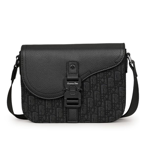 Сумка Dior Saddle Messenger чоловіча Black