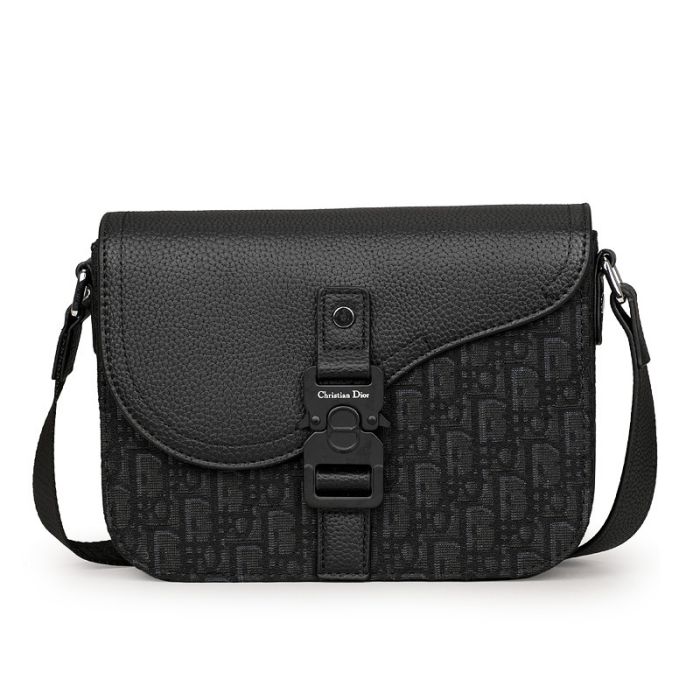 Сумка Dior Saddle Messenger чоловіча Black