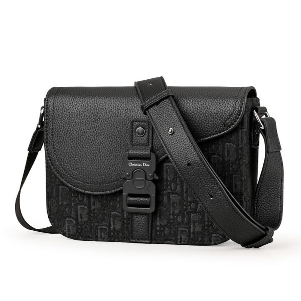 Сумка Dior Saddle Messenger чоловіча Black