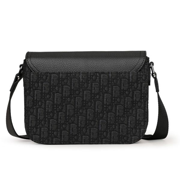 Сумка Dior Saddle Messenger чоловіча Black