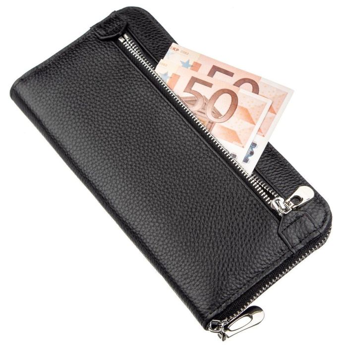 Женский клатч на молнии ST Leather 18863 Черный