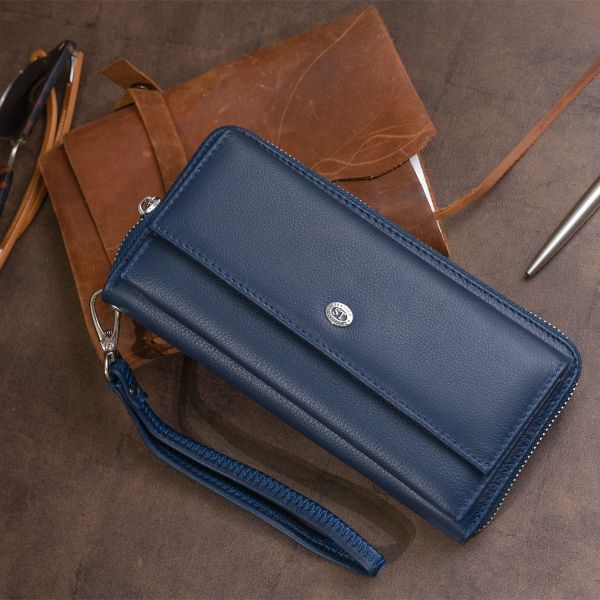Кошелек универсальный женский ST Leather 19296 Темно-синий