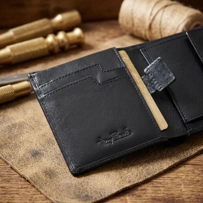 Женское вертикальное портмоне Tony Perotti Nevada 3504 nero (90652) Черное
