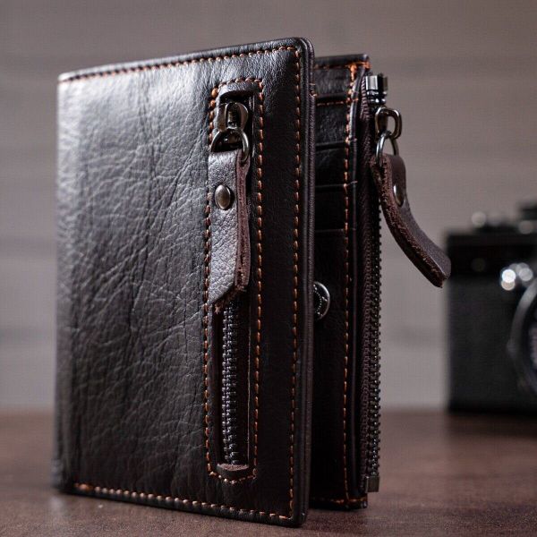 Кошелек мужской Vintage 14687 Коричневый