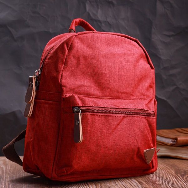 Стильный женский рюкзак из текстиля Vintage 22245 Бордовый