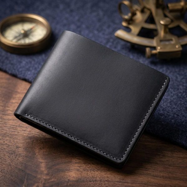 Функціональний шкіряний гаманець без застібки Украина GRANDE PELLE 16755 Чорний
