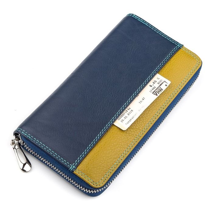 Кошелек женский ST Leather 18375 (SB71) на молнии Синий