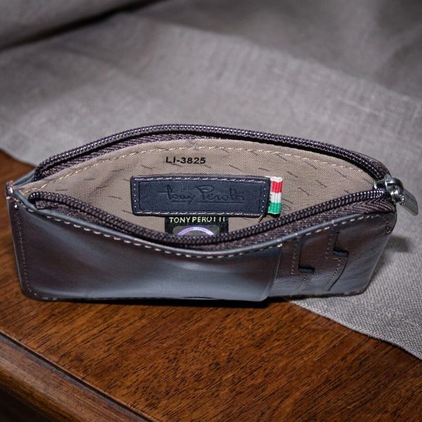 Кредитница с RFID Tony Perotti из натуральной кожи Nevada 3825 (90558) Синяя