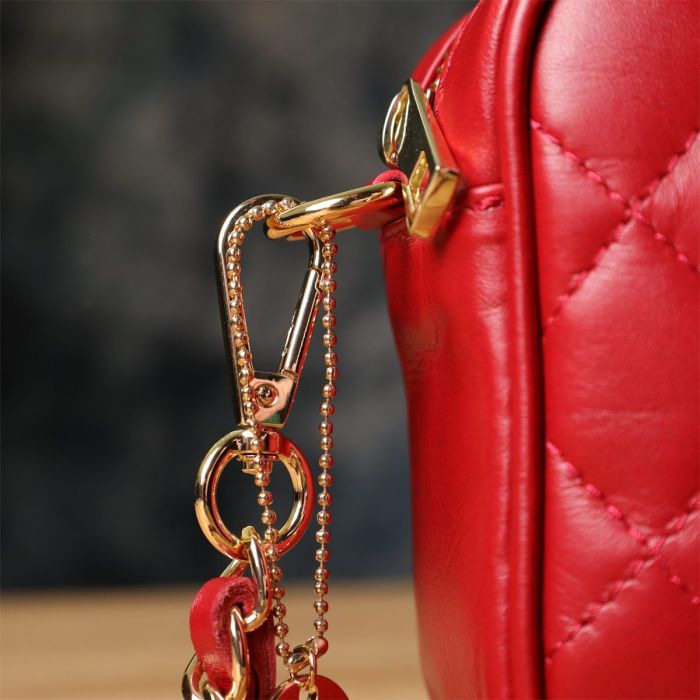 Сумка в ромбы из натуральной кожи Tony Perotti 20838_1 (CA006-01DR dk red) Красный