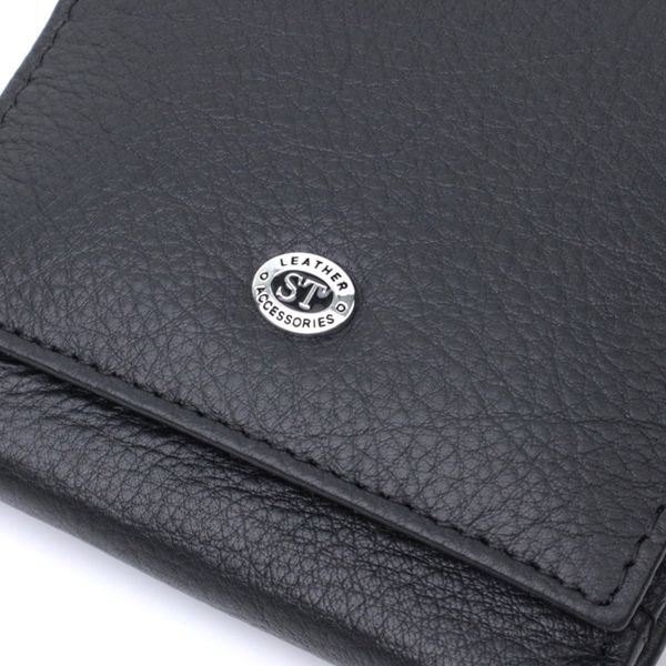 Красивый кошелек для женщин из натуральной кожи ST Leather 22709 Черный