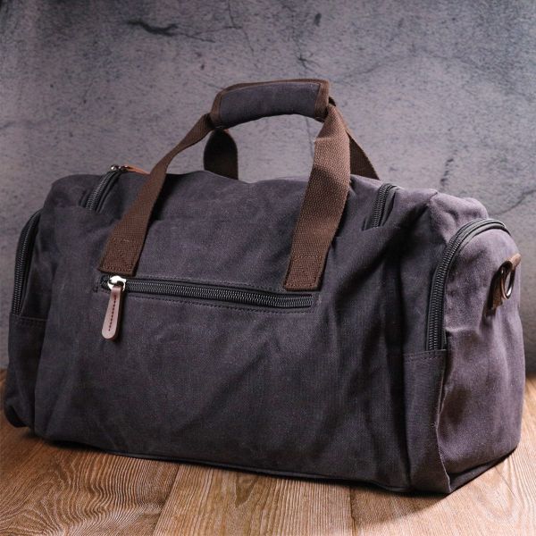 Большая дорожная сумка текстильная 21237 Vintage Черная