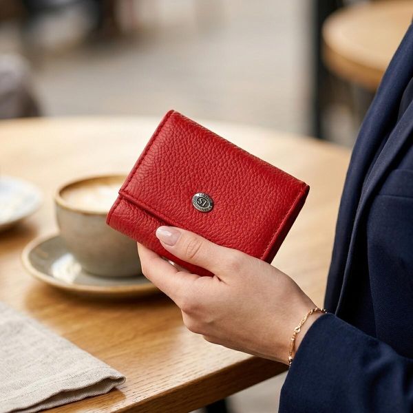 Кошелек ST Leather 18323 (ST440) очень удобный женский Красный