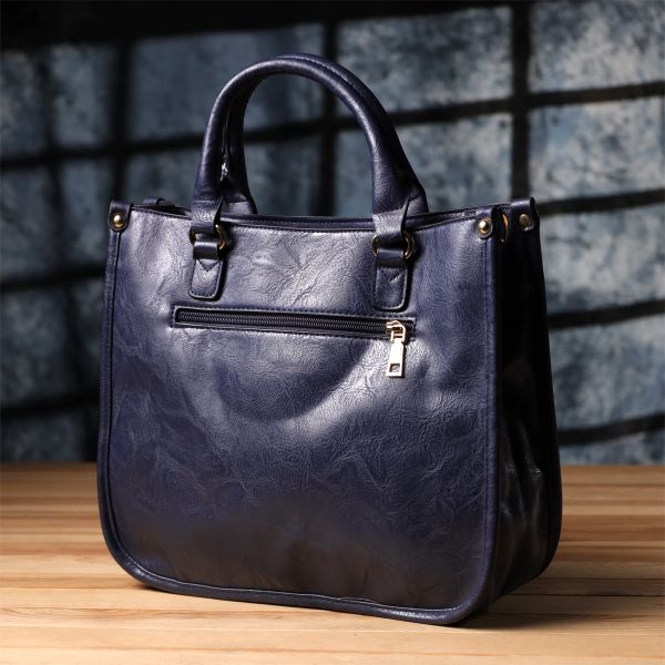 Деловая женская сумка из экокожи Vintage sale_15132 Синий
