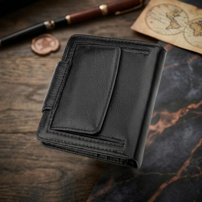 Гаманець жіночий ST Leather 18497 (ST415) шкіряний Чорний
