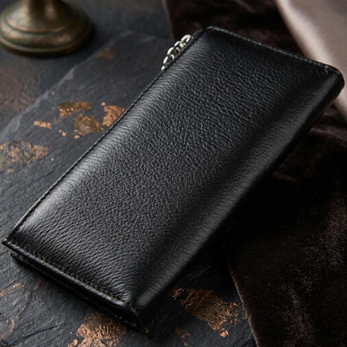 Практичный женский кожаный кошелек ST Leather 19378 Черный