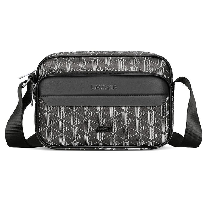Сумка Lacoste The Blend Monogram чоловіча Black