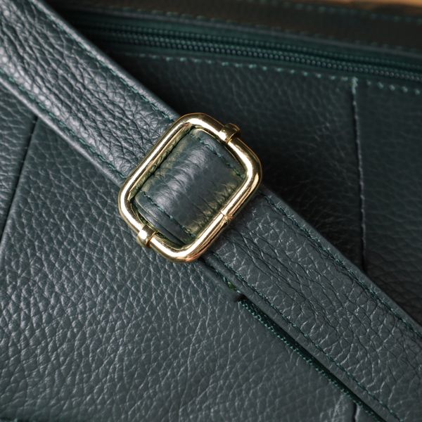 Повседневная женская сумка из натуральной кожи Vintage 22970 Зеленый