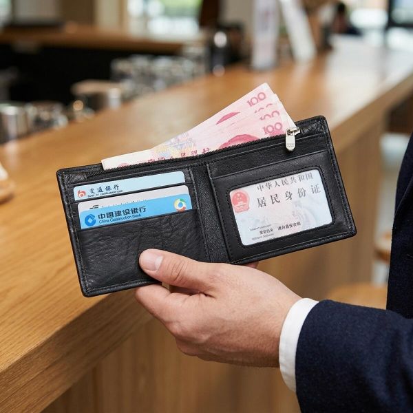 Гаманець чоловічий Vintage 14516 шкіряний Чорний