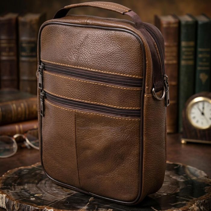 Мессенджер чоловічий Vintage 20392 Коричневий