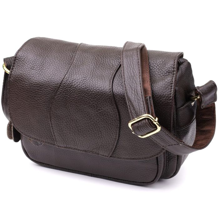 Сумка из натуральной кожи для женщин Vintage 22973 Коричневый