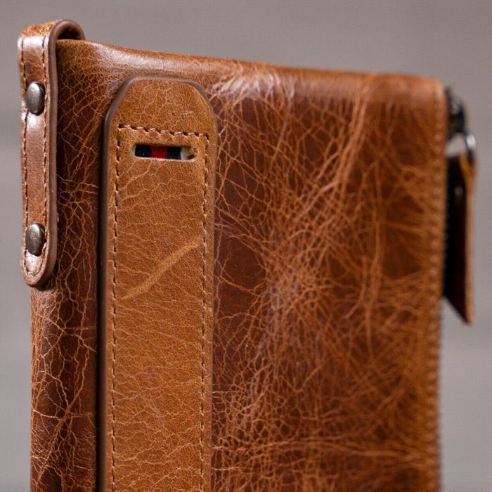 Кошелек мужской Vintage 14684 Cветло-коричневый
