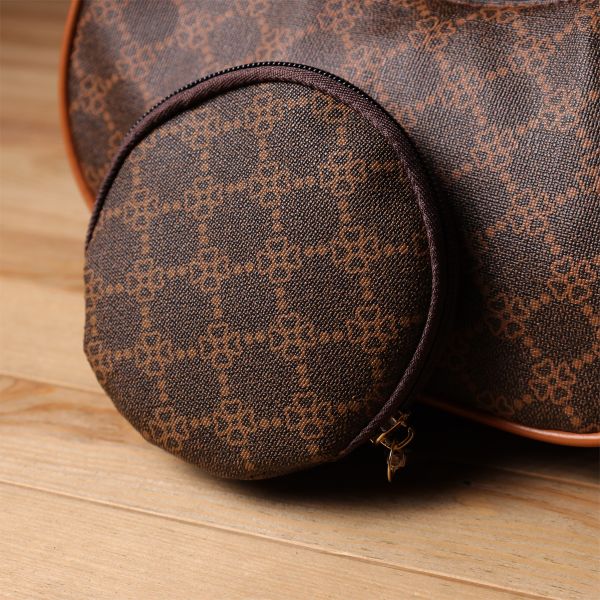 Женская сумка в форме полумесяца из экокожи Vintage sale_15145 Коричневый