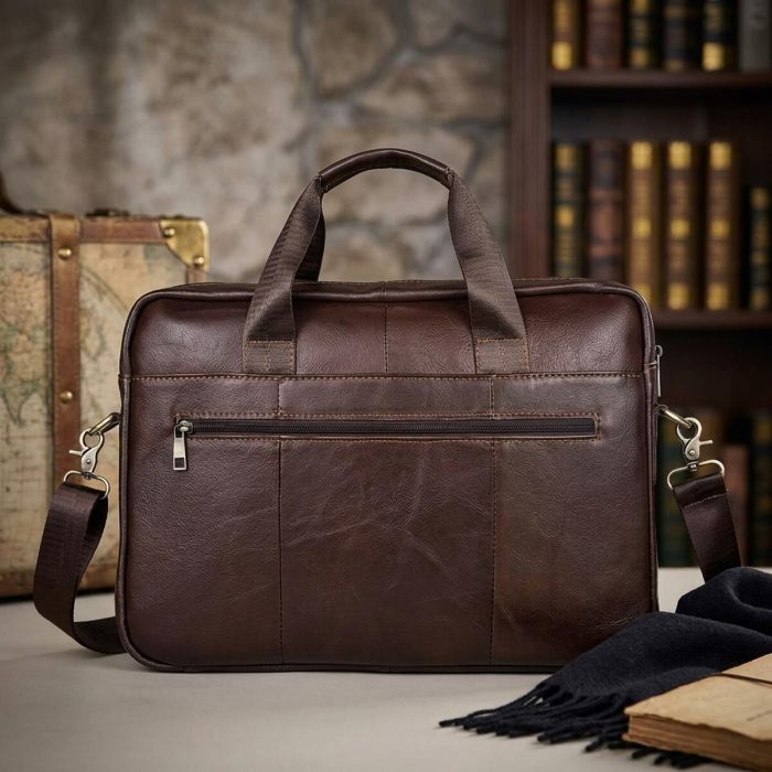 Сумка чоловіча під ноутбук Vintage 14751 Коричнева