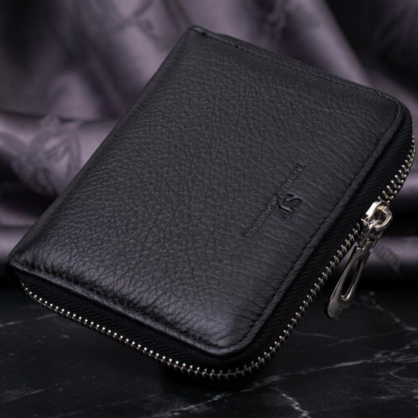 Женский отменный кошелек из натуральной кожи ST Leather 22449 Черный