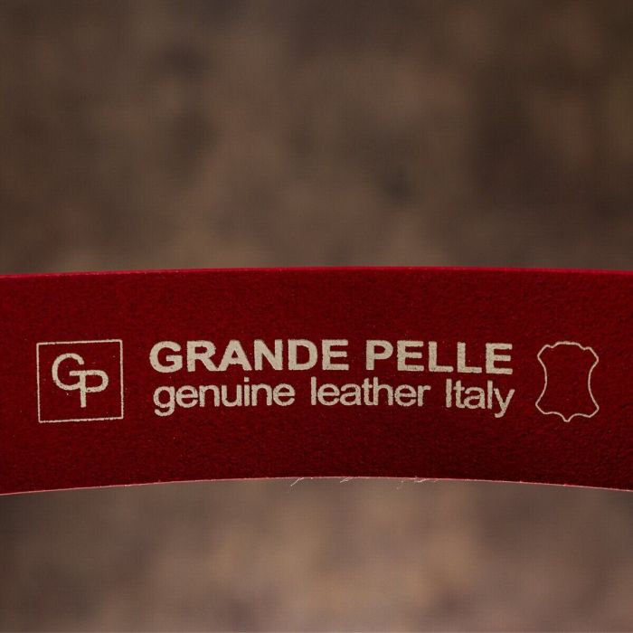 Ремень женский кожаный GRANDE PELLE 11262 Красный