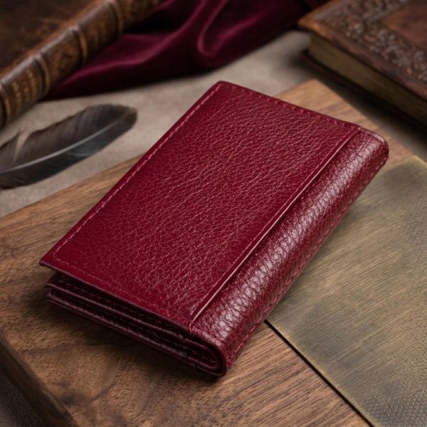 Візитниця-книжка ST Leather 19218 Бордова