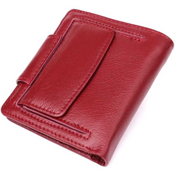 Женский кошелек вертикального формата из натуральной кожи ST Leather 23071 Бордовый