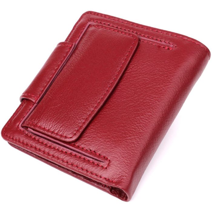 Женский кошелек вертикального формата из натуральной кожи ST Leather 23071 Бордовый
