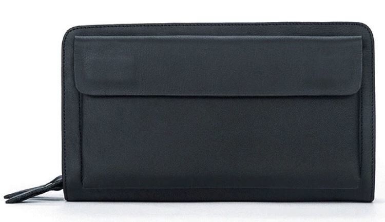 Клатч мужской из натуральной кожи Vintage 14833 Черный