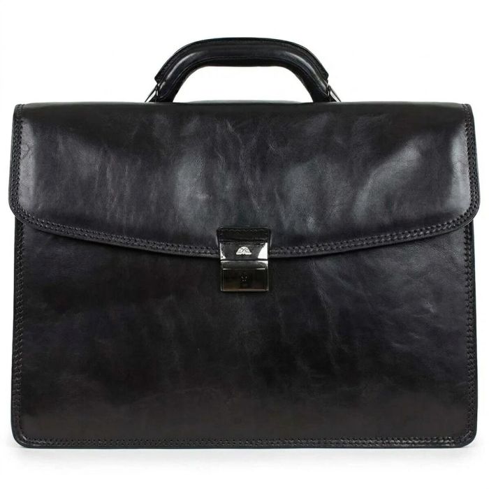 Мужской деловой портфель Tony Perotti 8009/42 nero (90377) Черный