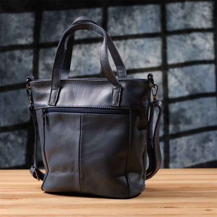 Красивая женская сумка из натуральной кожи Vintage 22995 Синий