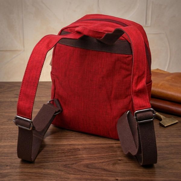 Стильный женский рюкзак из текстиля Vintage 22245 Бордовый