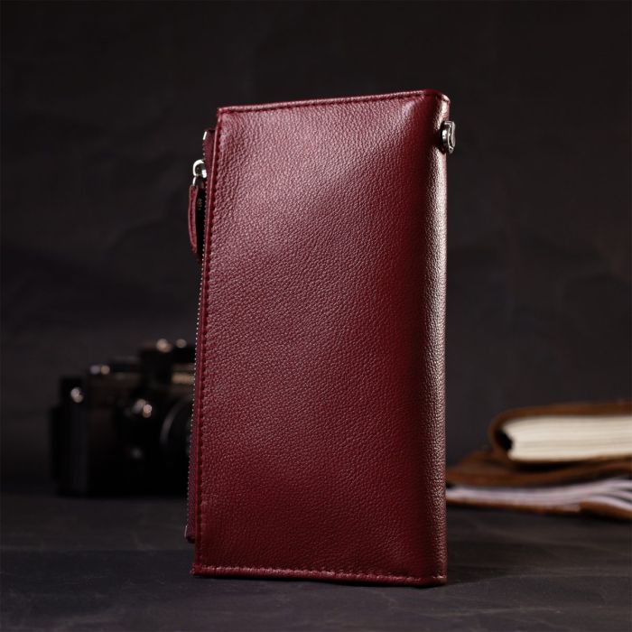 Стильный и яркий женский кошелек-клатч ST Leather 19433 Бордовый