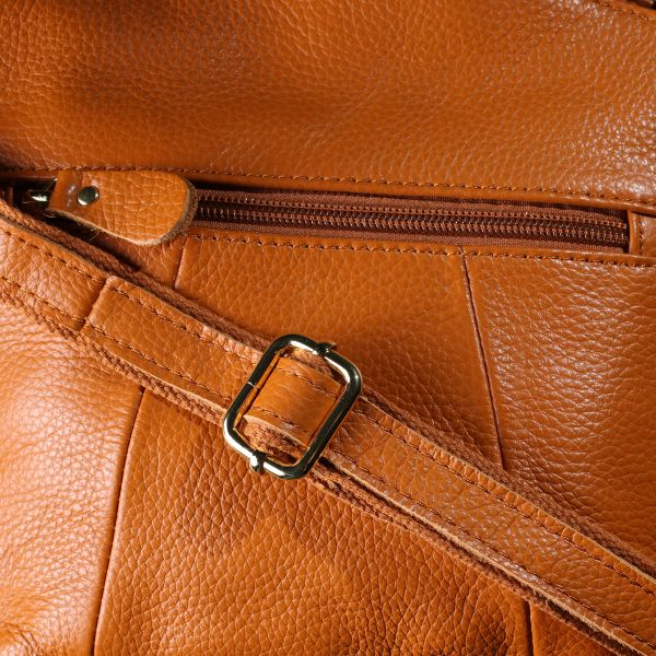 Небольшая женская сумка из натуральной кожи sale_15124 Vintage Рыжий