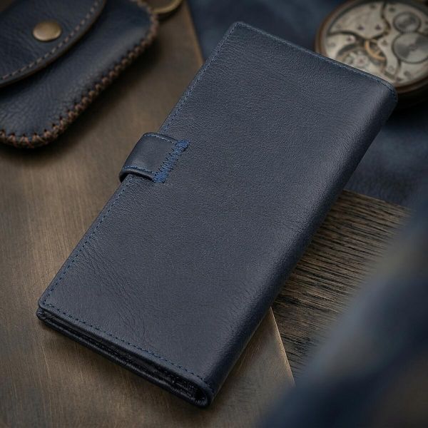 Мужской купюрник ST Leather 18365 (ST147) кожаный Синий