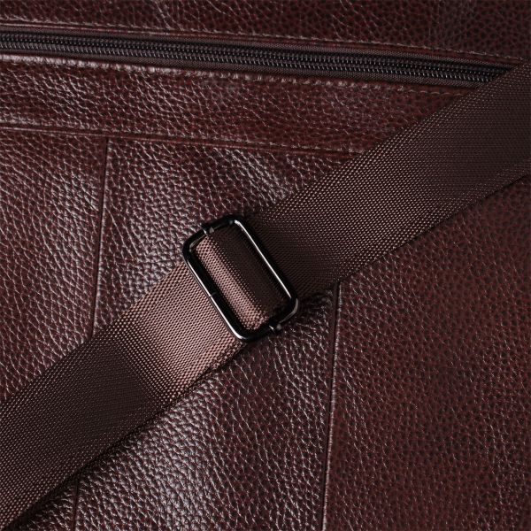 Сумка мужская с ручкой для переноса в руке из натуральной кожи Vintage 23030 Коричневый