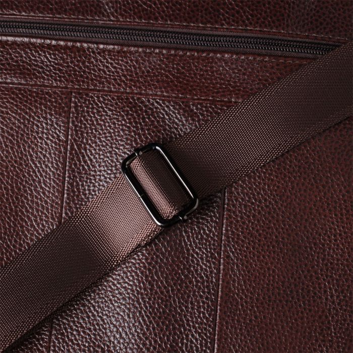 Сумка мужская с ручкой для переноса в руке из натуральной кожи Vintage 23030 Коричневый