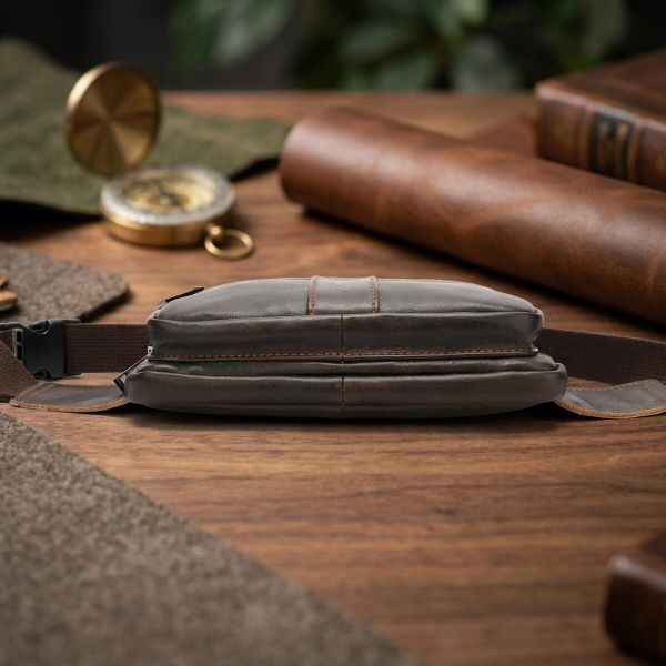 Сумка на пояс Vintage 14727 Коричнева