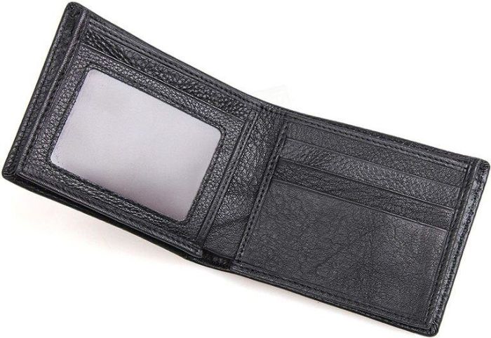 Кошелек мужской Vintage 14452 кожаный Черный
