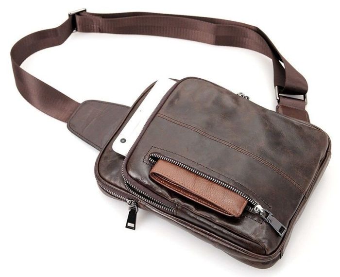 Сумка мужская Vintage 14415 Коричневая
