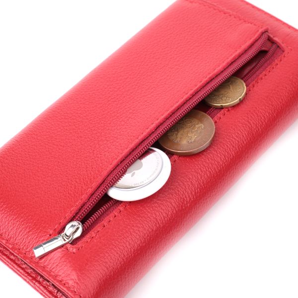 Отменный женский кошелек из натуральной кожи ST Leather 22524 Красный