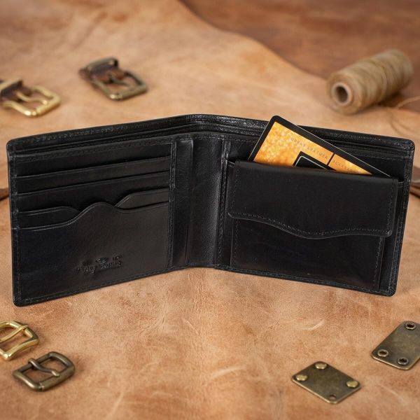 Мужское портмоне Tony Perotti Italico 534 nero (90433) Черное