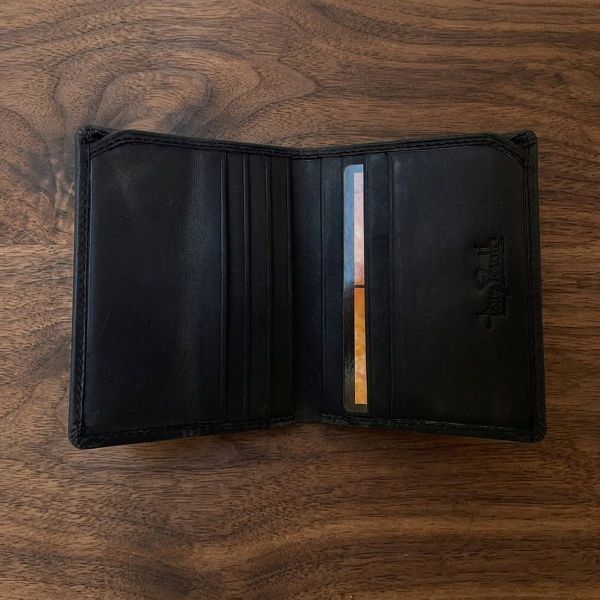 Компактна кредитниця з гладкої натуральної шкіри Tony Perotti 20924_1 (1034n nero) Чорний