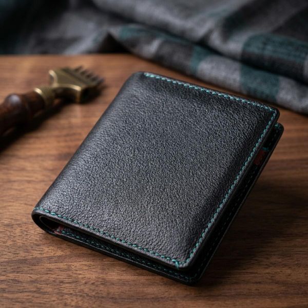 Женский оригинальный кошелек среднего размера из натуральной кожи ST Leather 19500 Черный