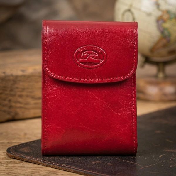 Кредитница Tony Perotti натуральная кожа Italico 1703 rosso (90531) Красная