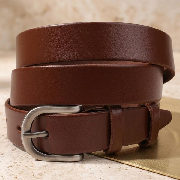 Ремень женский из натуральной кожи Vintage 20784 Коричневый